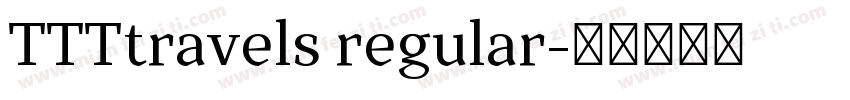 TTTtravels regular字体转换
